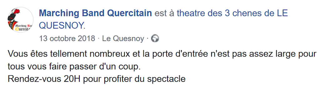 20 Ans - Les coulisses - Ouverture des portes du théâtre